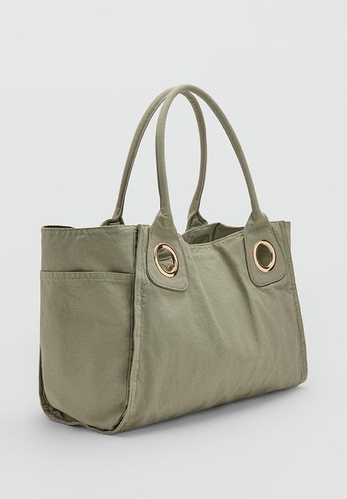 MANGO - Teral Tote Bag - Aqua