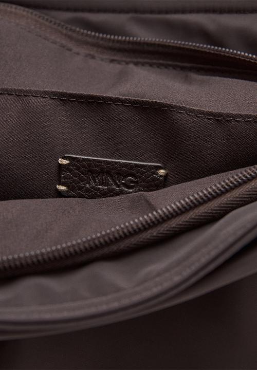 MANGO - Sand Tote Bag - Dark Brown