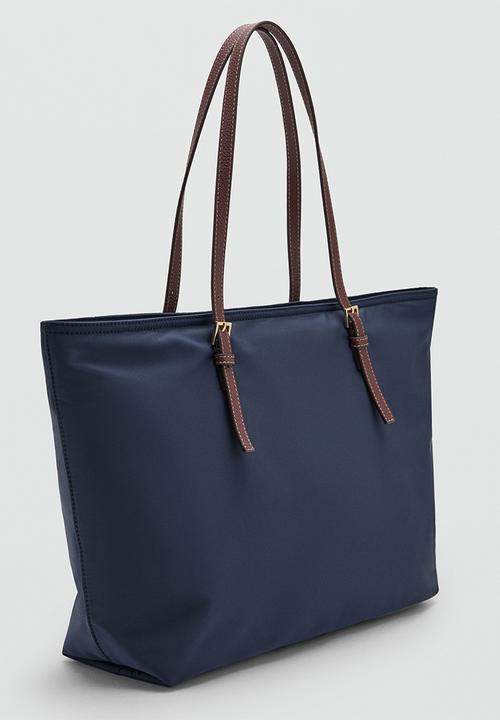 MANGO - Sand Tote Bag - Navy