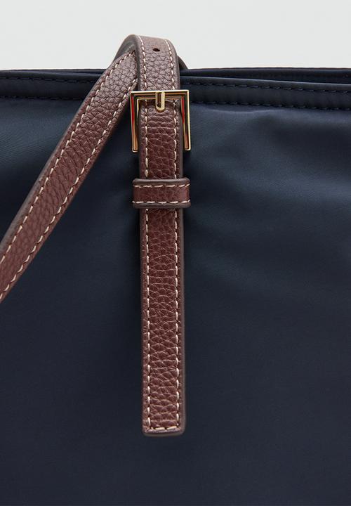 MANGO - Sand Tote Bag - Navy