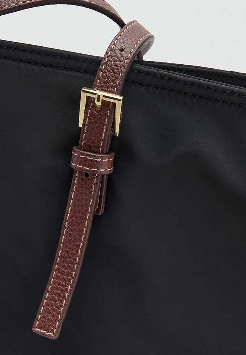 MANGO - Sand Tote Bag - Black