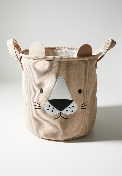 H&S - Lion storage basket set of 2 - Natural