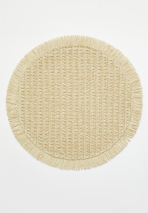 Excellent Houseware - Frilo placemat set of 4 - Sand