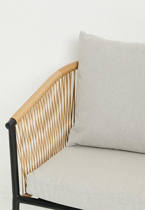 H&S - Outdoor Fernwood Garden Set of 4 - Black