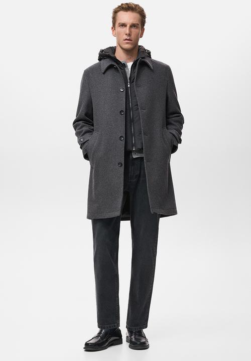 MANGO - Lori tapered fit jeans - Open Grey