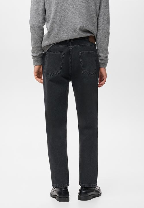 MANGO - Lori tapered fit jeans - Open Grey