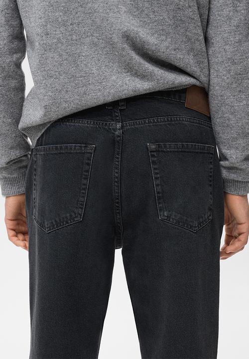 MANGO - Lori tapered fit jeans - Open Grey