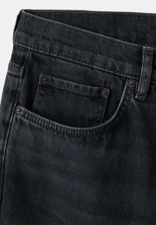 MANGO - Lori tapered fit jeans - Open Grey