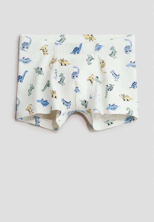 H&M - 5-Pack trunks - blue/dinosaurs