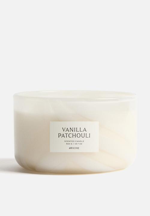 H&M - Large scented candle in glass holder - vanilla patchouli