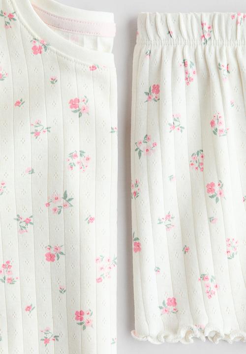 H&M - Printed pyjamas - cream/floral