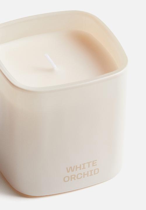 H&M - Scented candle in glass holder - white orchid