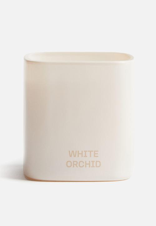 H&M - Scented candle in glass holder - white orchid