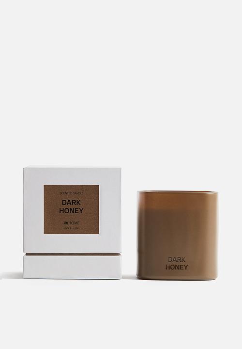 H&M - Scented candle in glass holder - dark honey