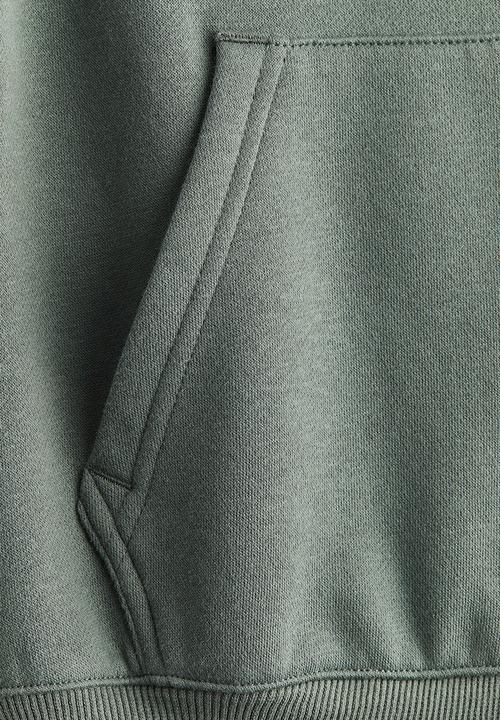 H&M - Zip-through hoodie - khaki green
