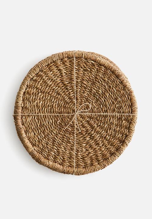 H&M - 4-Pack seagrass place mats - brown