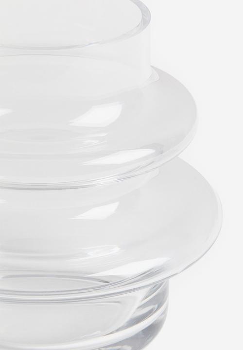 H&M - Small tiered glass vase - transparent