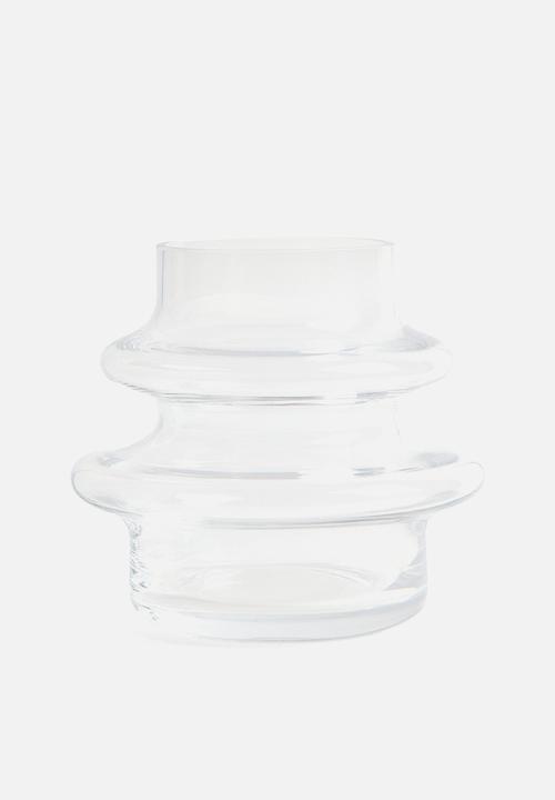H&M - Small tiered glass vase - transparent