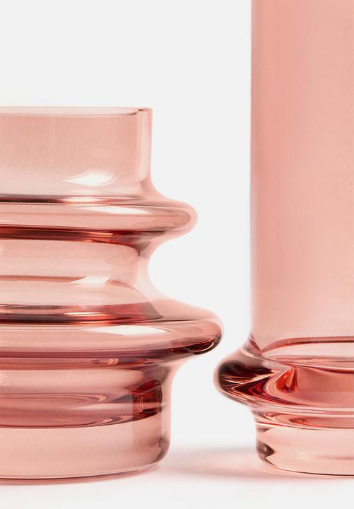 H&M - 2-pack mini glass vases - pink