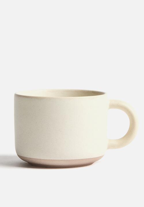 H&M - Reactive-glaze stoneware mug - light beige