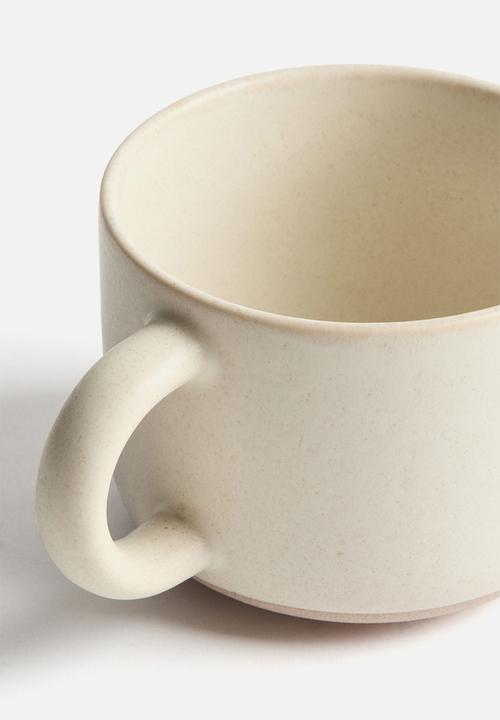 H&M - Reactive-glaze stoneware mug - light beige