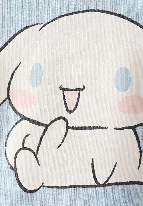 H&M - Oversized printed sweatshirt - light blue/cinnamoroll