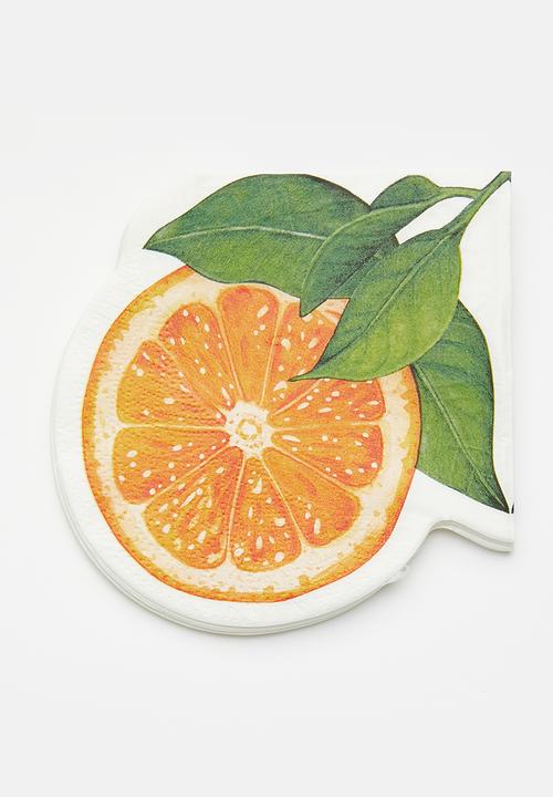 Excellent Houseware - Orange napkins set of 12 - Orange