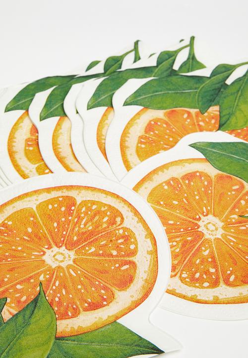 Excellent Houseware - Orange napkins set of 12 - Orange