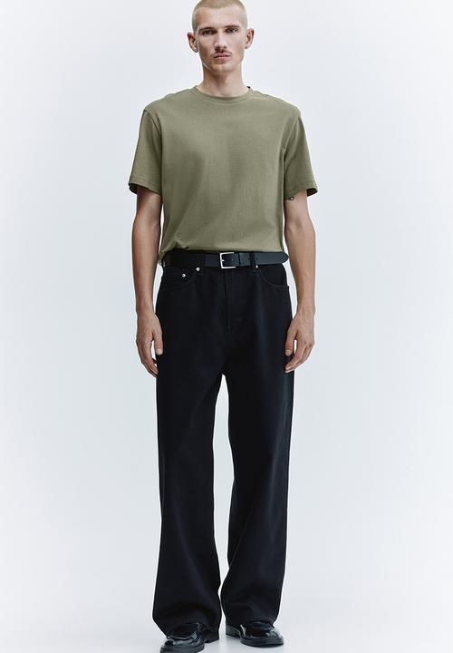 H&M - Regular fit t-shirt - khaki green