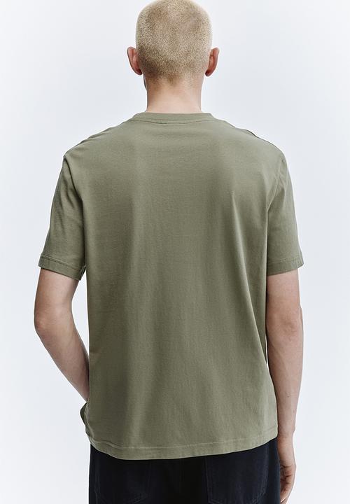 H&M - Regular fit t-shirt - khaki green