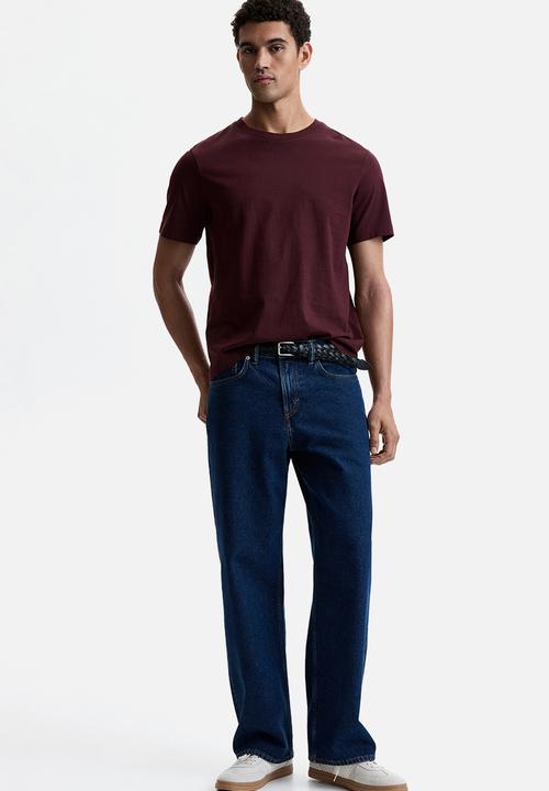 H&M - Regular fit t-shirt - burgundy