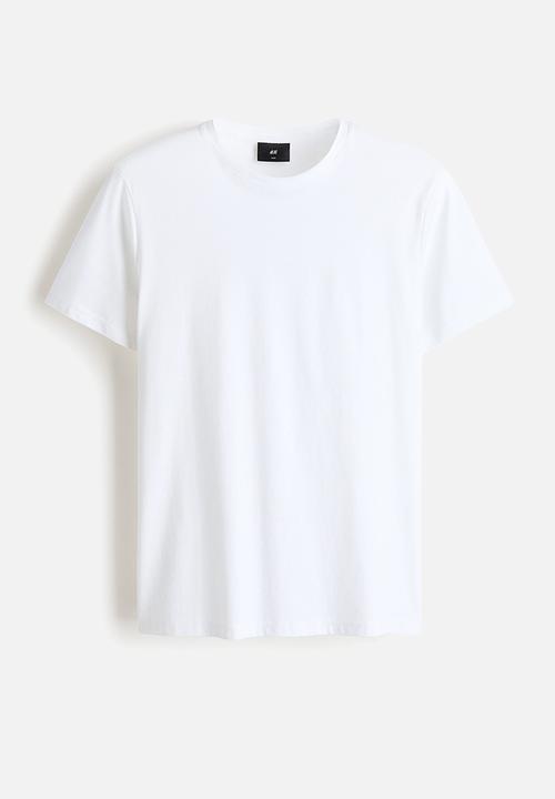 H&M - Slim fit pima cotton t-shirt - white