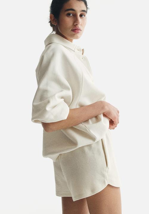 H&M - Sweatshirt shorts - white