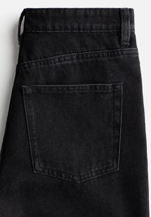 H&M - Straight high jeans - black