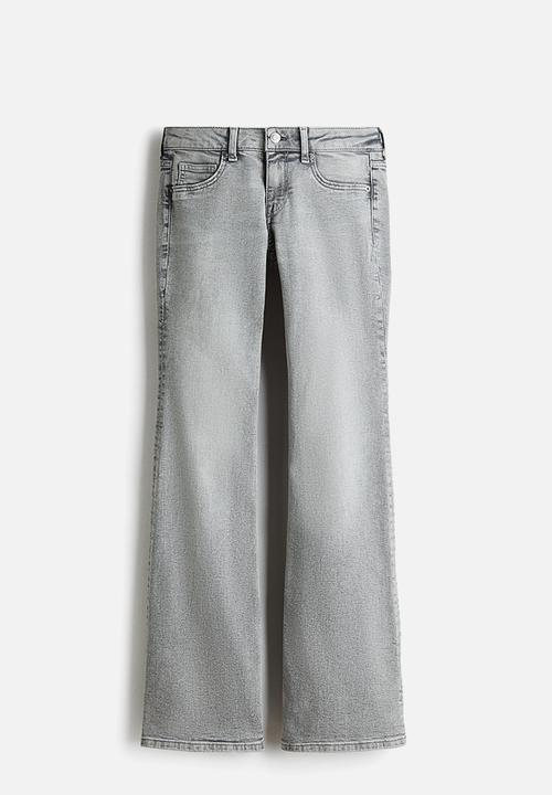 H&M - Flared low jeans - washed grey