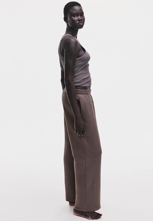 H&M - Sweatpants - dark mole