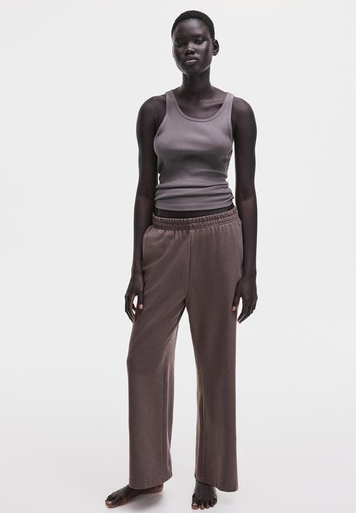 H&M - Sweatpants - dark mole