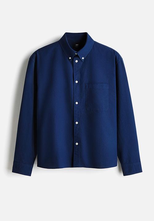 H&M - Relaxed fit oxford shirt - dark blue