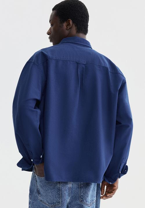 H&M - Relaxed fit oxford shirt - dark blue