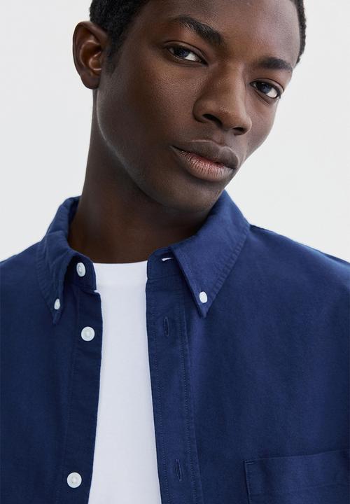 H&M - Relaxed fit oxford shirt - dark blue