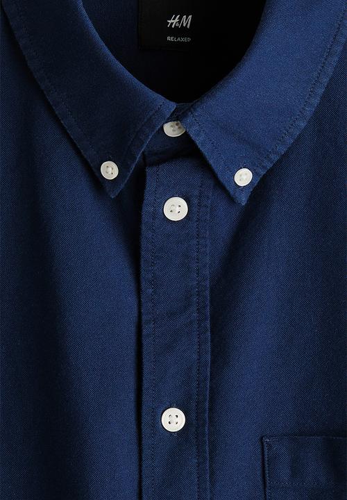 H&M - Relaxed fit oxford shirt - dark blue