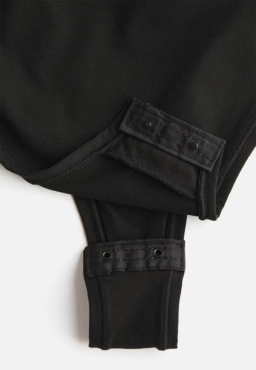 H&M - Padded-cup microfibre body - black