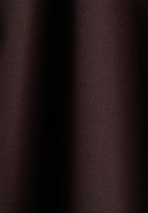 H&M - Draped boat-neck top - dark brown