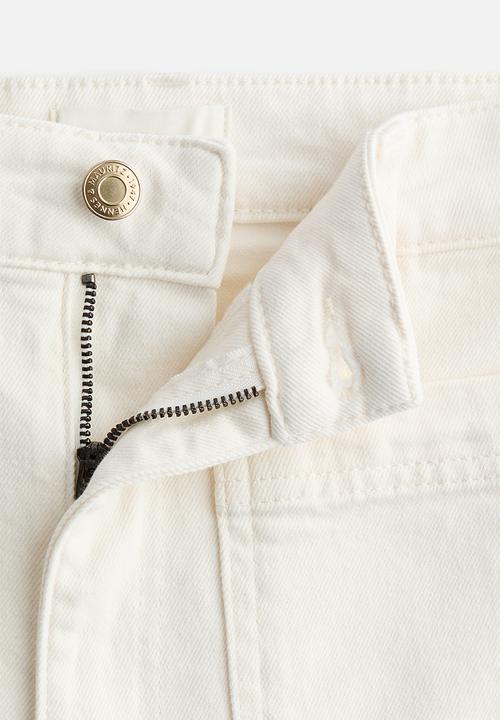 H&M - Wide high jeans - white