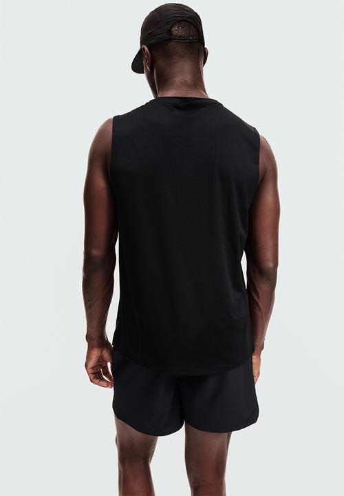H&M - Regular fit sports vest top with drymove - black