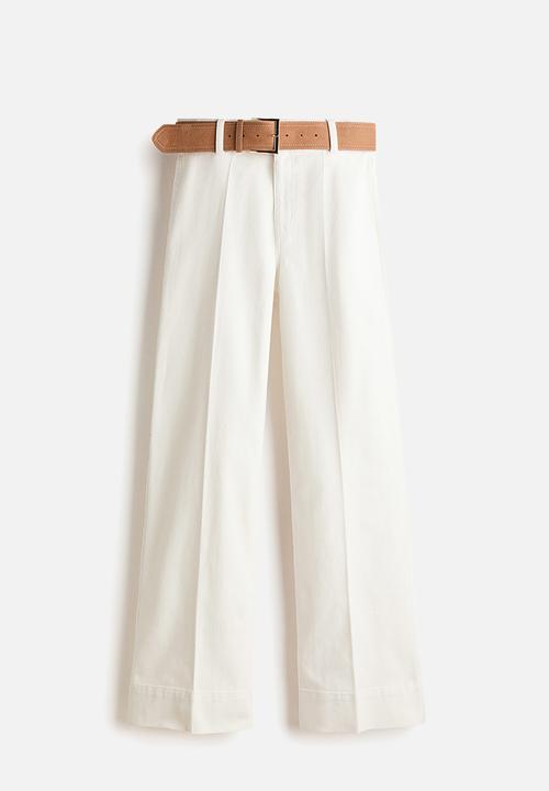 H&M - Bootcut high waist jeans - white