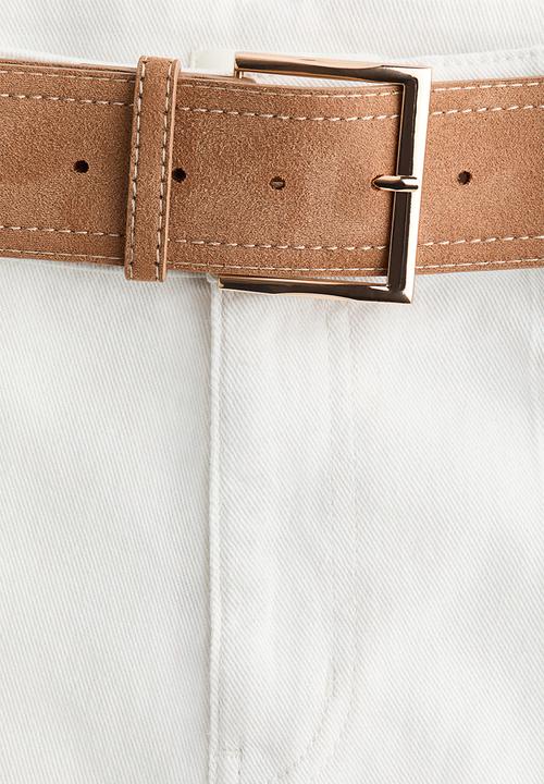 H&M - Bootcut high waist jeans - white