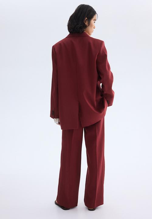 H&M - Single-breasted blazer - dark red