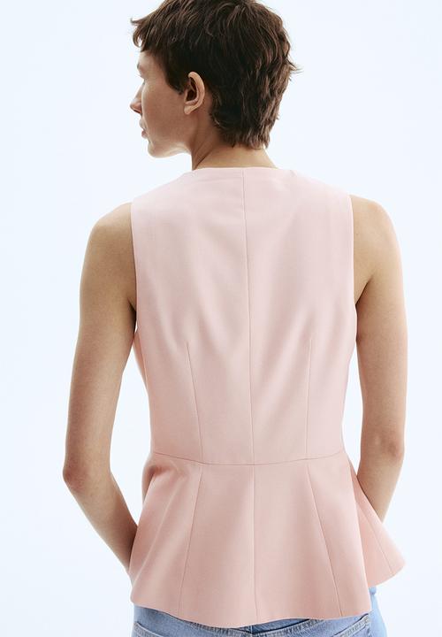 H&M - Peplum waistcoat - pink