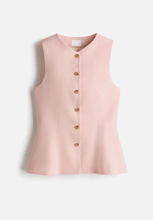H&M - Peplum waistcoat - pink